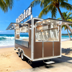 Caravana Móvil Multifuncional, Remolque de Comida Rápida, Totalmente Equipado, Carrito de Café y Helados - Product Image 1