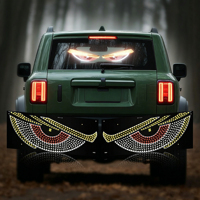 Nouvelle Arrivée : Panneau LED Flexible USB pour Vitre de Voiture, Décoration de Pare-Brise, Effet Œil de Diable pour Voiture, Camion, Bus
