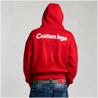 Cardigan court à capuche BQ avec grand logo imprimé, fermeture éclair personnalisée, épaules tombantes, coupe ample, en molleton pour homme