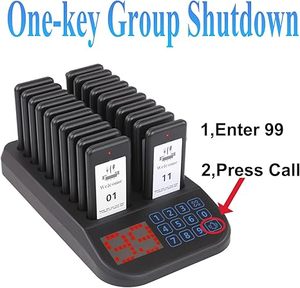 ระบบเรียกคิวไร้สายสีดำและสีขาวสำหรับร้านอาหาร รถขายอาหาร บาร์ และคาเฟ่ - Product Image 2