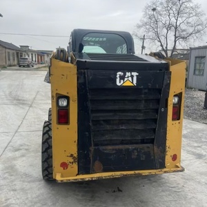 Mini cargadora de retroexcavadora Caterpillar CAT246D original usada, completamente nueva, cargadora de dirección deslizante de segunda mano - Product Image 6