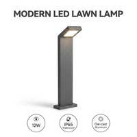 Lampu Taman LED Aluminium Tahan Air IP65 Multi-Warna, Lampu Jalur Luar Ruangan untuk Lanskap Taman, Mudah Dipasang, Laris Terjual