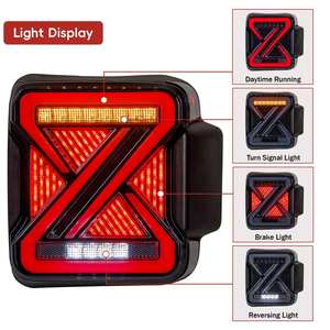 Nouveau feu arrière LED MINGLIDA pour Wrangler JK JL, feu stop arrière avec matériau ABS, 12V, garantie 1 an - Product Image 2