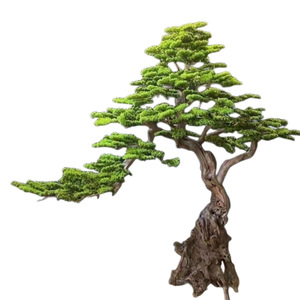 Grande Albero Bonsai Artificiale <span class=keywords><strong>Verde</strong></span> Naturale da 1M 2M 3M per Interni ed Esterni, Pianta di Pino Artificiale per Decorazione Giardino - Product Image 5
