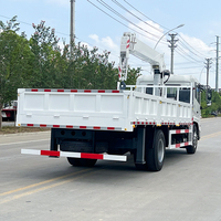 Offre Spéciale de grue à flèche télescopique Dongfeng de 8 tonnes grue montée sur camion manipulateur de grue de camion hydraulique avec télécommande