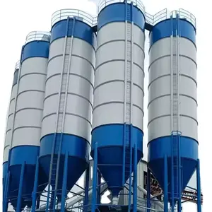 Prix usine assemblage 100 tonnes 200 tonnes silo de ciment boulonné de stockage vertical pour les travaux de construction