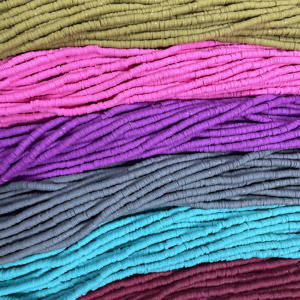 Venta al por mayor <span class=keywords><strong>1</strong></span>*6mm mezcla colores redondo rebanada plana suave arcilla polimérica Heishi cuentas de arcilla para la fabricación de joyas - Product Image 5