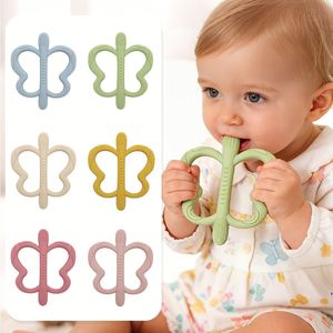 Jouet de dentition sensoriel doux en silicone sans BPA pour bébés, en forme d'animaux, pour soulager les molaires - Product Image 1