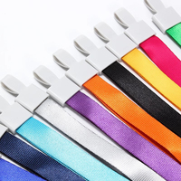 Lanières en satin personnalisées avec logo personnalisé et motifs imprimés pour porte-cartes d'identité