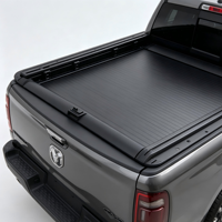 Couverture de benne rigide rétractable en aluminium, couvre-benne de camion étanche à enroulement avec verrouillage pour accessoires de pick-up