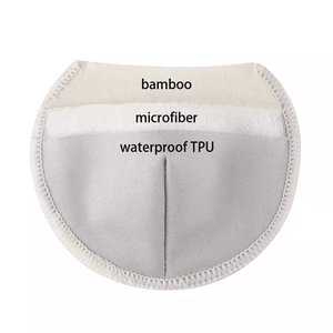 Coussinets d'allaitement réutilisables en bambou et polyester, anti-fuites, profilés, lavables, ultra fins, ultra doux, respirants, super absorbants - Product Image 3