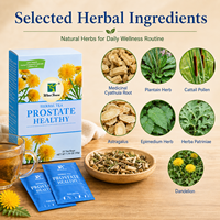 Winstown Thé Prostate Naturel à Base de Plantes Palmier Nain Thé Sain pour Hommes Soutien de la Santé Masculine Complément Énergisant