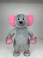 Costume d'éléphant gonflable géant unisexe de haute qualité, nouveau design, costume de mascotte d'éléphant gonflable pour adultes, pour les fêtes