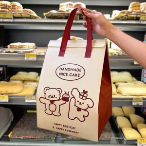 Birthday Cake Insulation Bag Pastry to Go Disposable Thick Cooler Bags Non-Woven Zipper Closure - Product Image 6