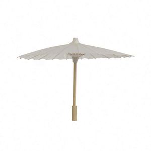 Parasol pliant en papier blanc DIY en gros pour décoration de fête et mariage - Product Image 3
