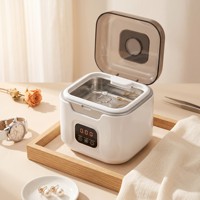 Nettoyeur de prothèses dentaires à ultrasons avec stérilisation UVC et dégazage |   Taux de stérilisation de 99,99% |   Réservoir en acier inoxydable de qualité alimentaire 304