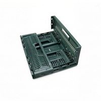 Caisse en plastique pliable empilable pour l'agriculture, fruits, légumes, vente en gros, panier en plastique pliable