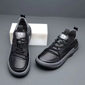 Nuevos Zapatos Casuales de Malla Transpirable para Hombre, de Cuero Blanco, Ligeros, a la Moda, para Primavera y Otoño - Product Image 5