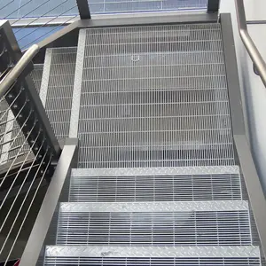 Hot Dipped Galvanized Platform Landing And Steps Steel Gratings