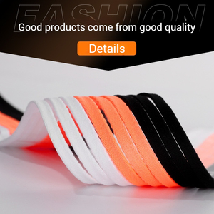 6mm largeur lacets plats pour baskets couleur chaussures de basket-ball lacets <span class=keywords><strong>Orange</strong></span> blanc noir lacet 120/130/140CM chaussures accessoires - Product Image 3
