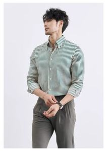 T-Shirt sottile in <span class=keywords><strong>raso</strong></span> a righe prezzo competitivo per <span class=keywords><strong>uomo</strong></span> taglie forti abbigliamento <span class=keywords><strong>uomo</strong></span> manica lunga Casual elegante autunno <span class=keywords><strong>camicia</strong></span> <span class=keywords><strong>nera</strong></span> - Product Image 2