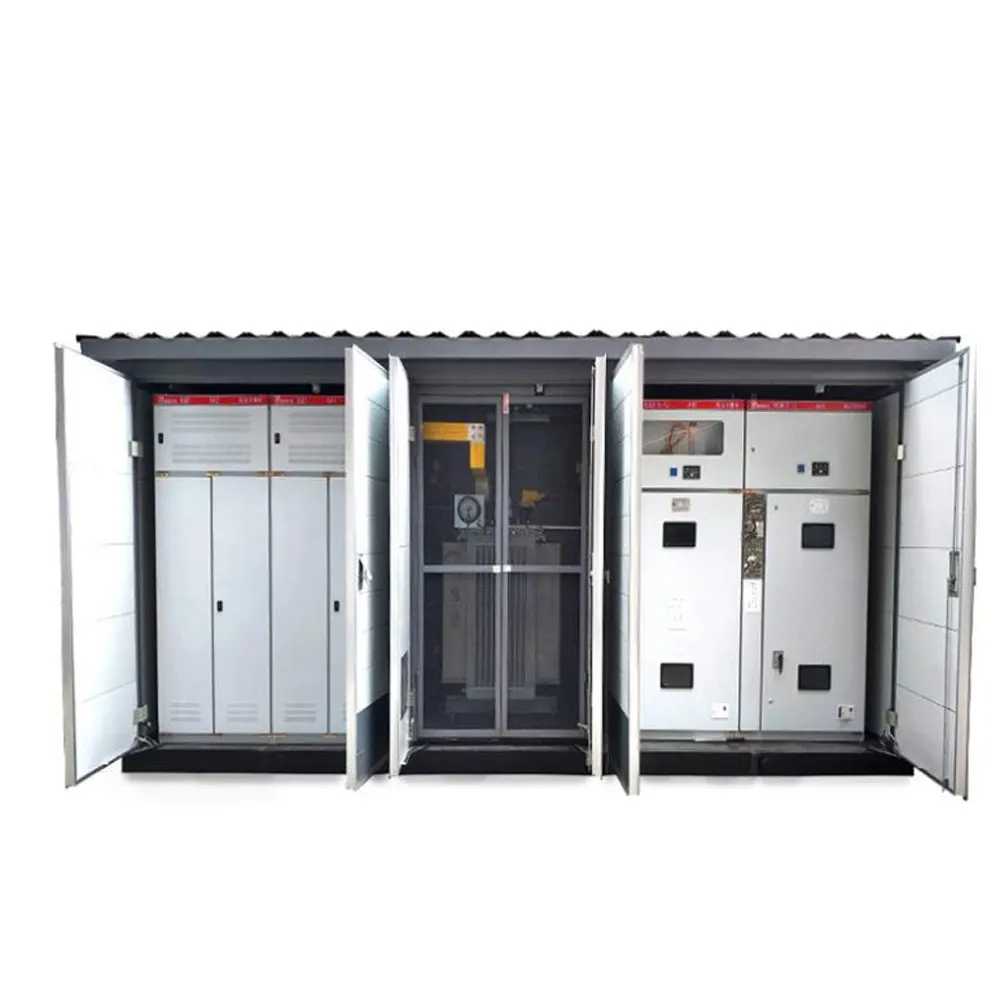 Ethiopian Electric Utility EEU 15kV 33kV to 0.4kV Outdoor Box Type Distribution Transformer Prefabricated Package Transformer Su