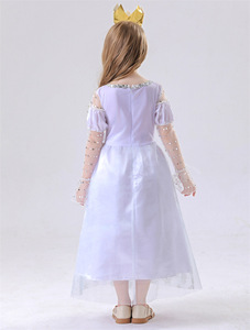 Nouveau Halloween jeu de rôle robe de princesse blanche Alice Costume fille robe de neige <span class=keywords><strong>reine</strong></span> Animation scène Costume Cosplay - Product Image 3