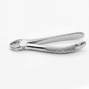Forceps d'extraction dentaire universels chromés en acier inoxydable chirurgical pour dents supérieures et inférieures - Product Image 1