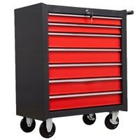 Carrito de Herramientas de 7 Cajones con Juego de Herramientas de Espuma EVA de 273 Piezas, Gabinete de Almacenamiento de Herramientas Resistente para Mecánicos, Taller, Hogar y Reparación de Automóviles