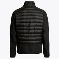 Veste matelassée hybride personnalisée pour homme avec manches en tricot nid d'abeille et logo brodé, puissance de rembourrage 750