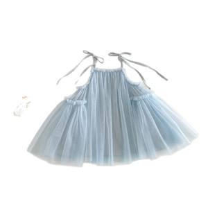 Vestidos de Verano 2026 para Bebés, Vestido de Malla de Color Sólido para Niñas, Nuevo Estilo Coreano, Vestido de <span class=keywords><strong>Princesa</strong></span> con Volumen para Niñas Pequeñas - Product Image 5
