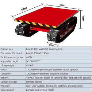 Vehículo <span class=keywords><strong>de</strong></span> Transporte Eléctrico sobre Orugas Nuevo <span class=keywords><strong>de</strong></span> Fábrica, <span class=keywords><strong>Carga</strong></span> 400 kg, Control Remoto, Apto para Uso Agrícola - Product Image 2