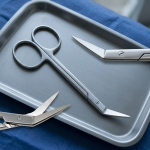 MIRHA INSTRUMENTS CE ISO Approuvé Manuel 7 Pouces Courbé Anglé Pointe Aiguisée Poignée Anneau Acier Inoxydable Chirurgical Dentaire - Product Image 3