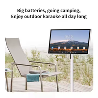 21,5 pulgadas Android 13 LCD HDTV retroiluminación LED pantalla táctil móvil portátil accesorio de pantalla interactiva inteligente con cámara de 8MP