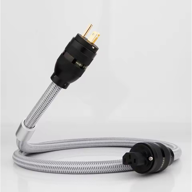High-fidelity Power Cable, Audio Power Supply Cable, 6N OFC Pure Copper Plug, Amplifier, Speaker, Multimedia Audio Cable