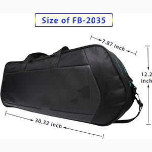 Échantillon gratuit Sac de raquette de tennis de table imperméable personnalisé Sac de raquette de badminton Sac de tennis de 6 raquettes - Product Image 3