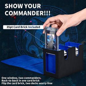 Boîte double deck FX avec fenêtre de visualisation - Contient plus de 200 cartes à double pochette - Étui TCG personnalisé avec logo OEM pour Commander Pokémon - Product Image 3