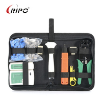 Kit de herramientas de red combinación de crimpadora de cable de red fuente de alimentación manual al por mayor y juego de herramientas manuales para el hogar