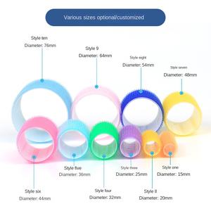 Style classique grand sac cosmétique poignée en plastique usage domestique rouleau à cheveux pour frange curling poux peigne artefact pour costume de curling - Product Image 4