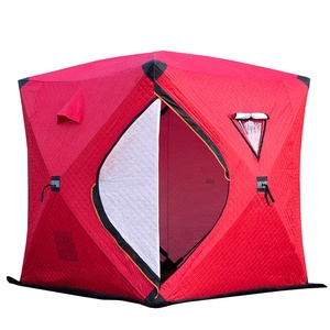 Abri de pêche sur glace isolé portable pour 3 personnes <span class=keywords><strong>tente</strong></span> thermique de bidon de pêche sur glace avec couche isolée parfaite pour la pêche sur glace - Product Image 5