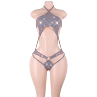 Tenues de danse exotiques à paillettes en vrac, maillots de bain à pois, string à paillettes argentées brillantes, équipement de danse pour festivals et raves, tenues de boîte de nuit