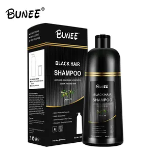 OEM Private Label Magic Black Haarfarbe Shampoo Heimgebrauch Dye Haarfarbe Kräuter extrakt