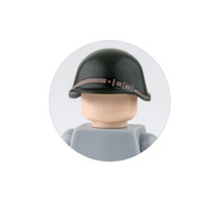 Accesorios MOC Mini Soldado Segunda Guerra Mundial 2 Militares Arma Casco Sombrero Figura de Personal Piezas Bloques de Construcción Juguete Niño