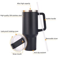 Nouvelles Offres Promotionnelles : Gobelets Personnalisés 40oz en Acier Inoxydable 304 avec Poignée – Bouteille Isotherme Métallique pour Sport, Tasse à Café
