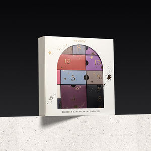 Boîte de calendrier de l'avent de luxe de 13 jours avec un design d'étoile dorée, boîte cadeau de calendrier vide personnalisée pour les fêtes - Product Image 3