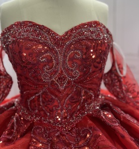 Mumuleo Sweet 16 <strong>Pink</strong> Princess <strong>Quinceanera</strong> <strong>Dresses</strong> Long Sleeves Formal Pageant Ball Gown for Girls Vestidos De Anos Robe Ivoire - Product Image 6