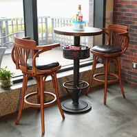 Tables de bar modernes en bois Foshan ensemble de chaises pour manger restauration rapide café lait thé cantine école salon utilisation