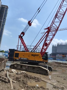 Marca superior usada SANY 75T 2021 modelo de grúa sobre orugas luces de advertencia precio elevador de pluma remolcable en stock entrega rápida - Product Image 4