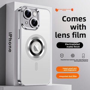 เคสซิลิโคนใสเคลือบด้านกันกระแทกแบบแม่เหล็กสำหรับ <span class=keywords><strong>iPhone</strong></span> <span class=keywords><strong>13</strong></span>, <span class=keywords><strong>Pro</strong></span> และ Max รุ่น Unisex - Product Image 2