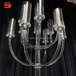 Bougeoir en cristal de luxe pour mariage, décoration de mariage, centre de table, bougeoir - Product Image 4